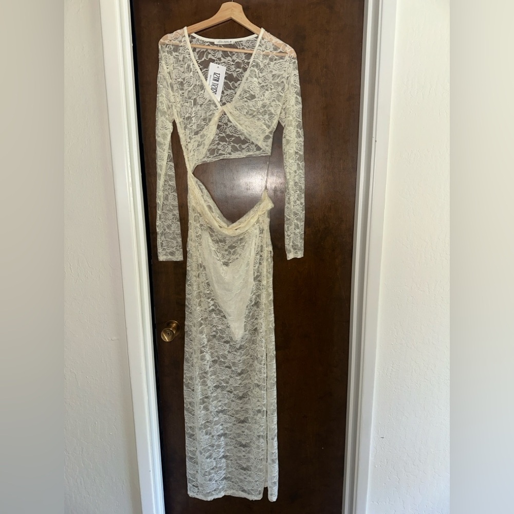 NWT 12th Tribe Delilah Dress Cream Size XL | Country Festival Boho - Picture 4 of 4